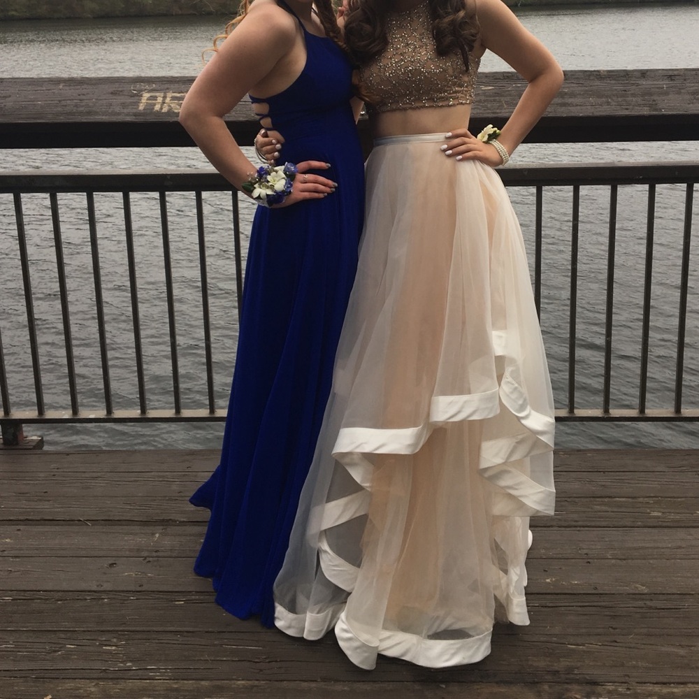 Two-piece prom dress